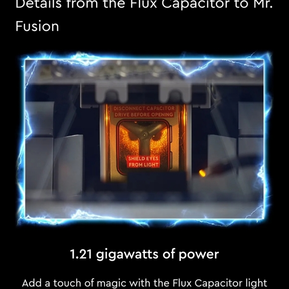 Lego Back To The Furure DeLorean Time Machine Set (10300) 1872 pcs - Picture 5 of 11